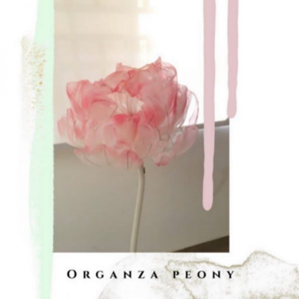 Organza  Peony flower