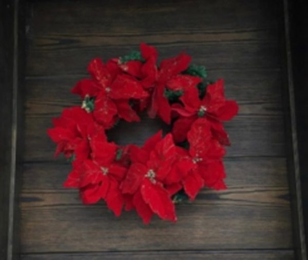 Poinsettia wreath