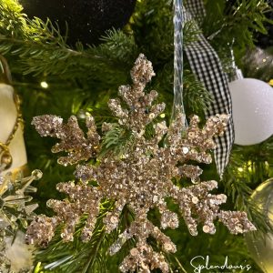 glitter snowflake