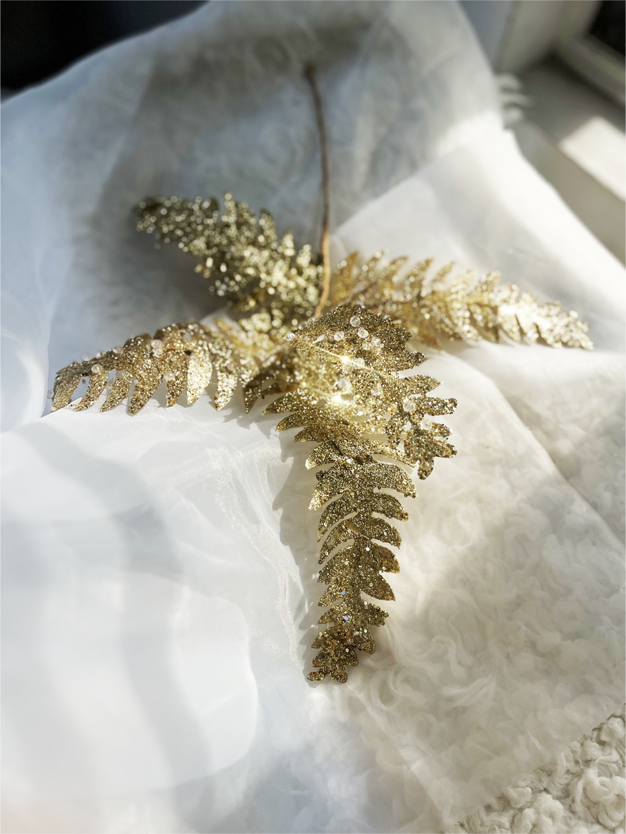 Glitter Fern Spray